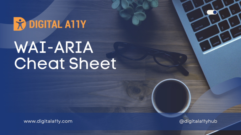 WAI-ARIA Cheat Sheets