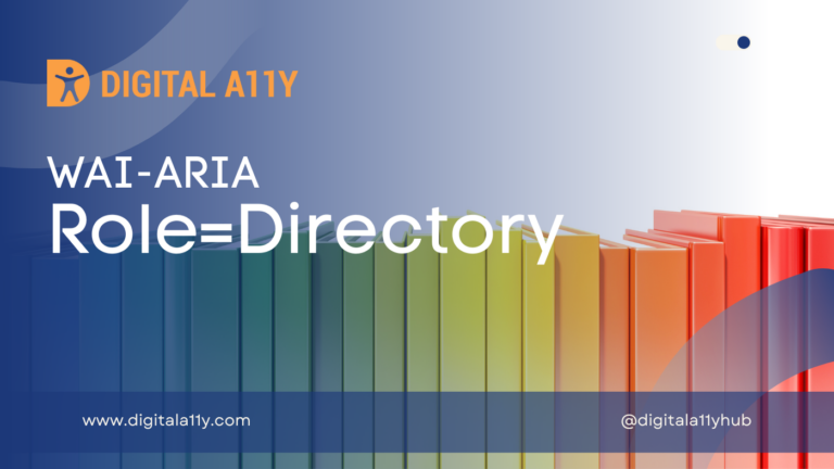 WAI-ARIA: Role=Directory