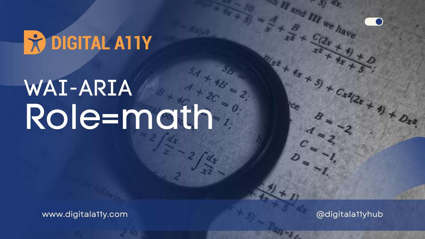 WAI-ARIA: Role=Math