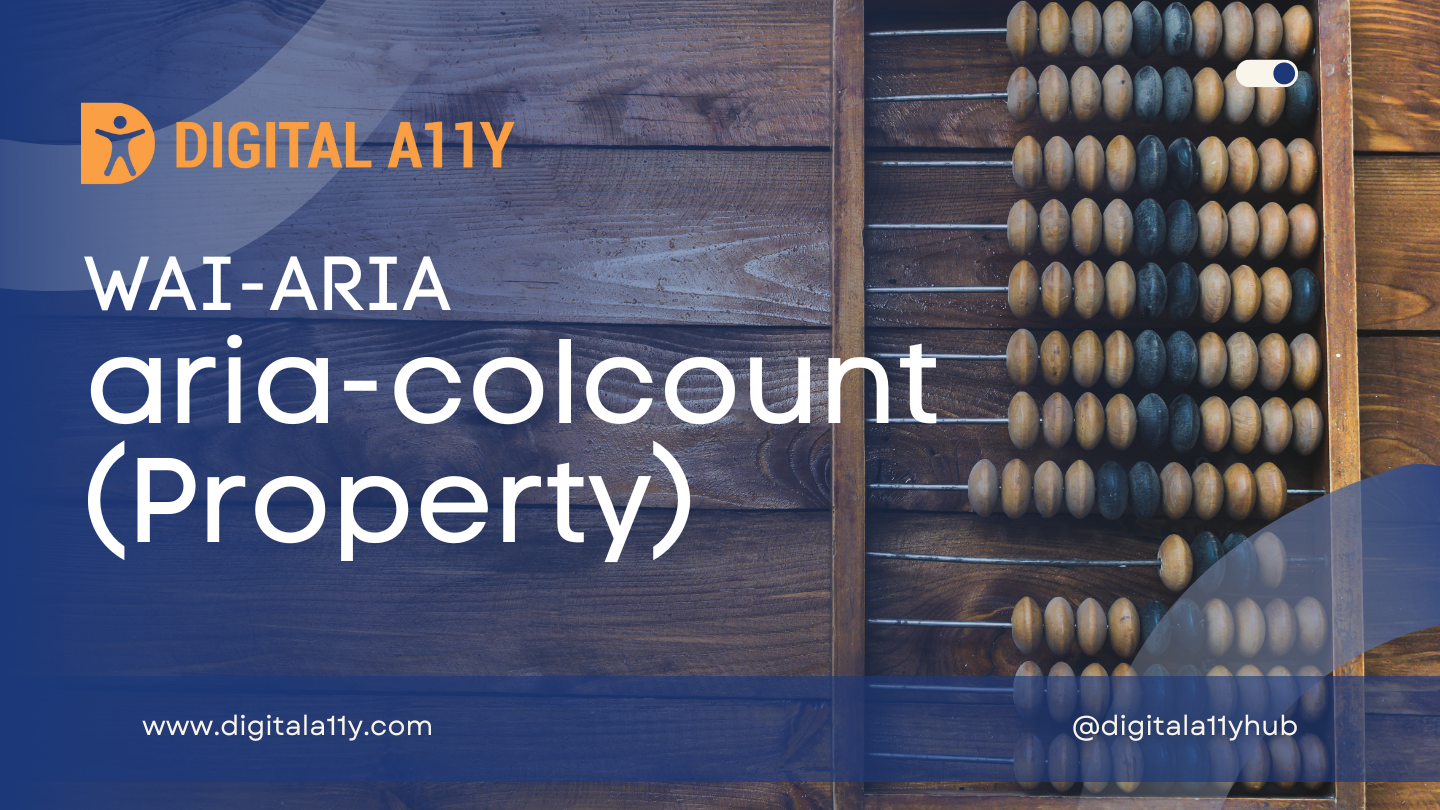 WAI-ARIA: aria-colcount (Property)