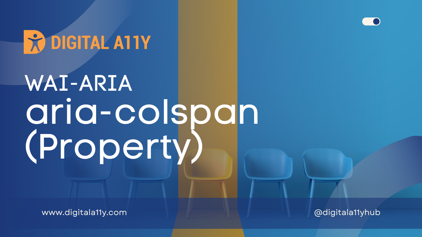 WAI-ARIA: aria-colspan (Property)