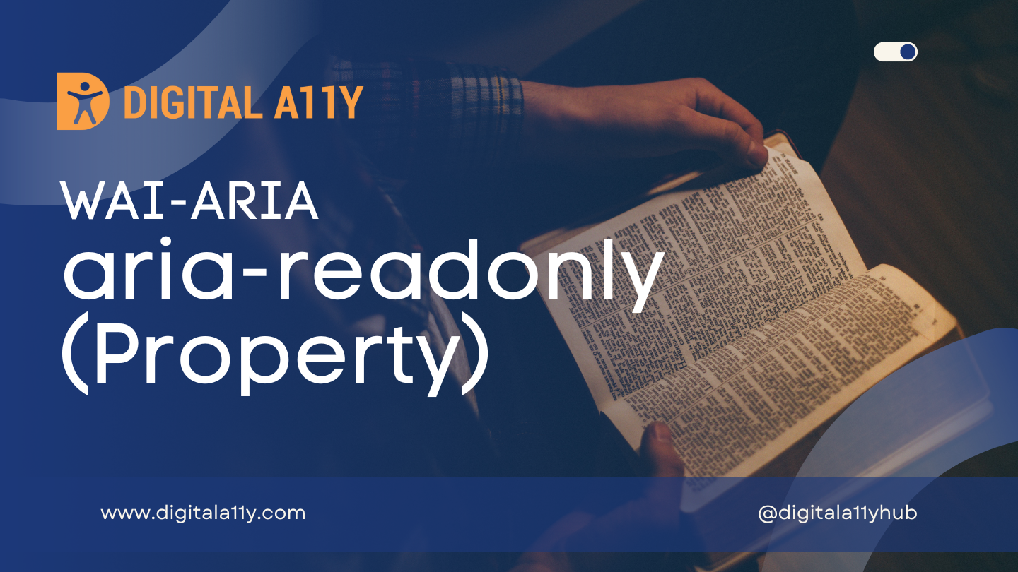 WAI-ARIA: aria-readonly (Property)