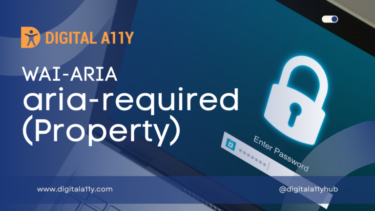 WAI-ARIA: aria-required (Property)