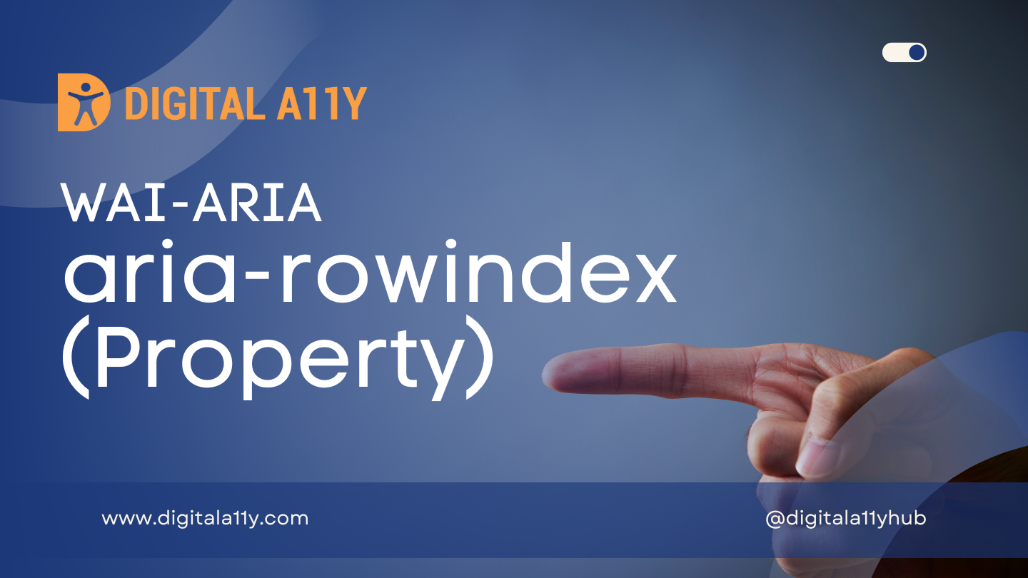 WAI-ARIA: aria-rowindex (Property)