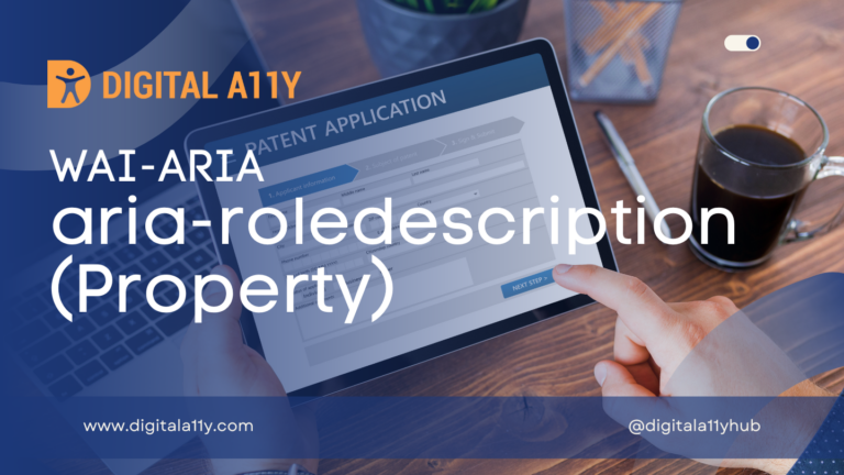 WAI-ARIA: aria-roledescription (Property)