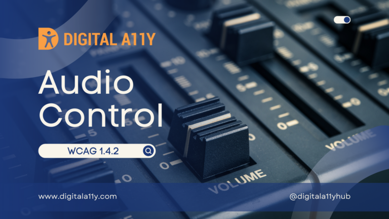 Understanding SC 1.4.2 Audio Control