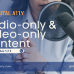 1.2.1 Audio-only & Video-only Content