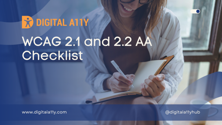 Download WCAG Checklist 2.1 AA and 2.2 AA