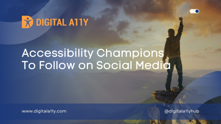 Accessibility Champions To Follow on Social Media 